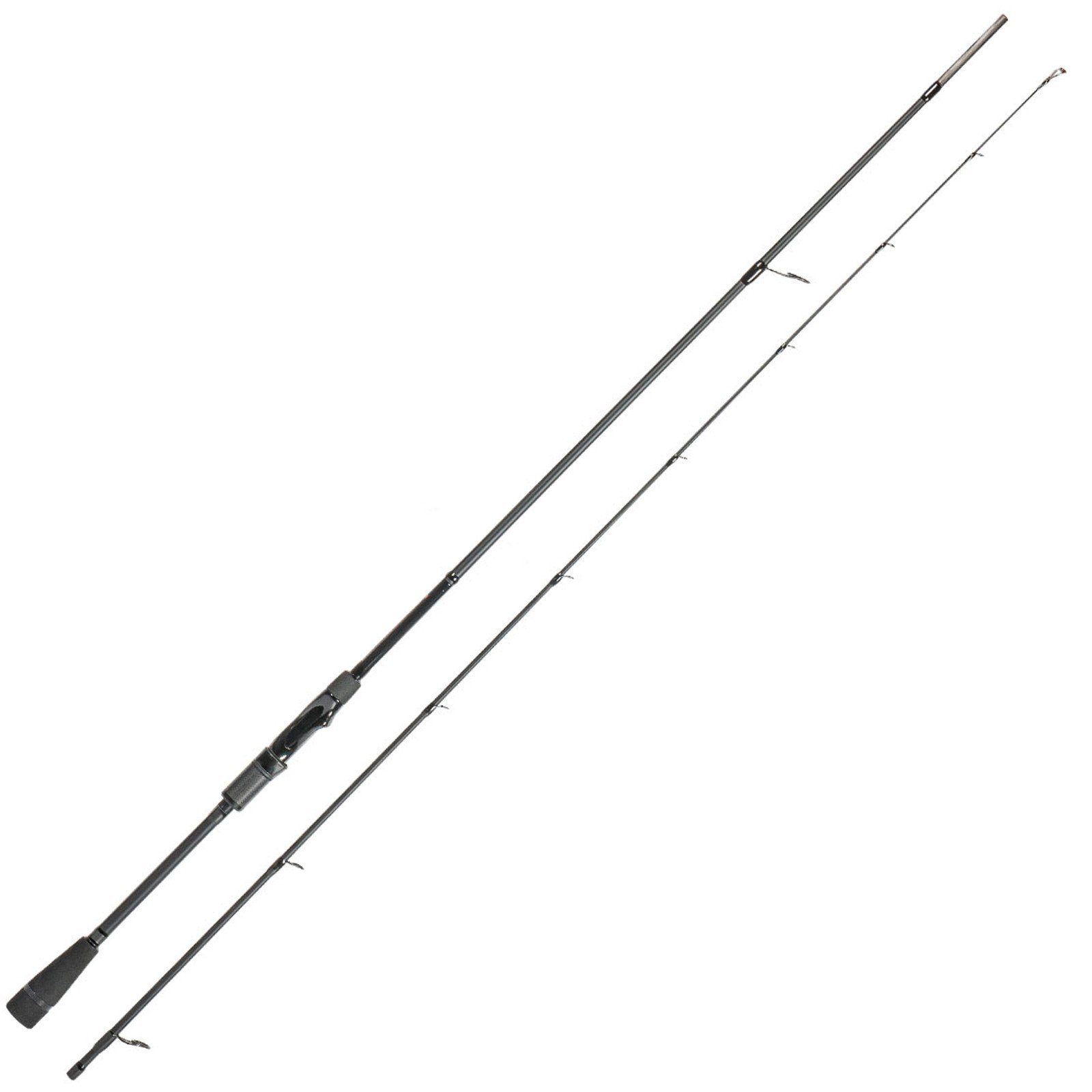 Teile 2 Spinnrute, Fishing Black 2,13m 5-20g Zeck All Spinnrute Zeck (2-tlg), Raubfischrute