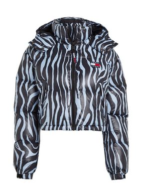 Tommy Jeans Daunenjacke TJW CRP ZEBRA ALASKA PUFFER mit Zebra Streifen