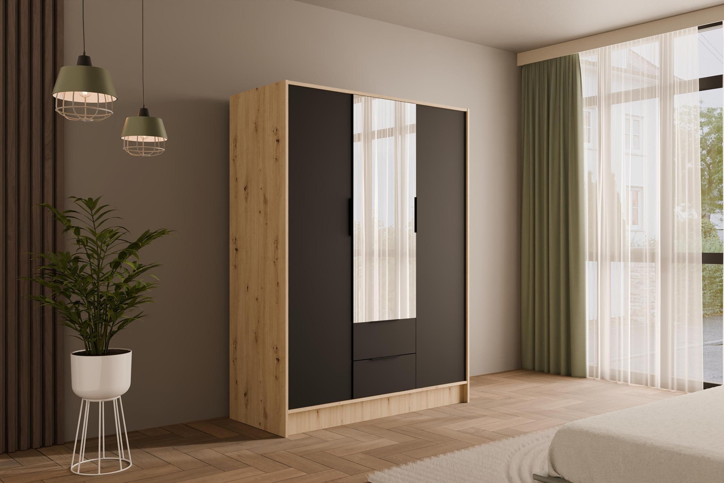 ALTDECOR Drehtürenschrank KOLIN (Kleiderschrank Garderobenschrank mit günstig online kaufen