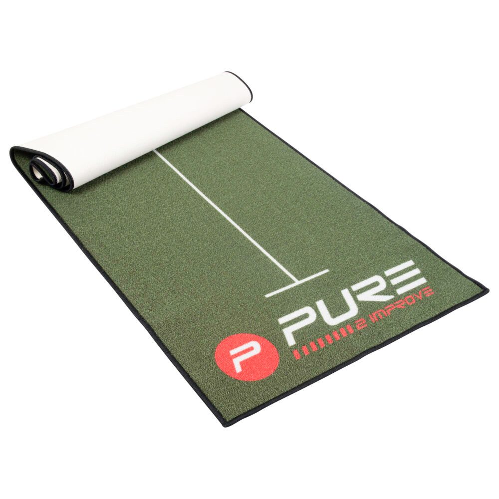 Pure 2 Improve Golf-Abschlagmatte Golf-Puttingmatte Talent grün 80x237cm