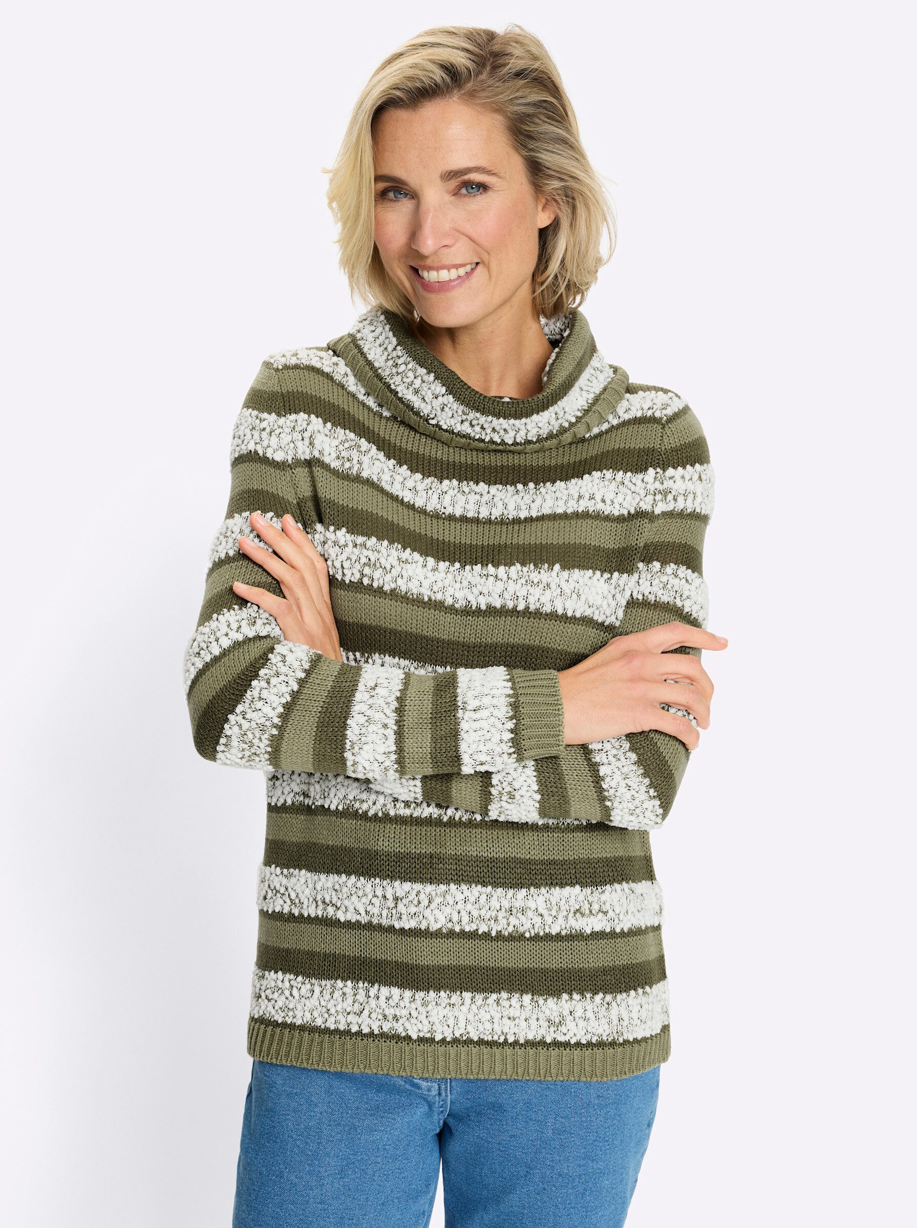Strickpullover Langarm-Pullover Langarm Jersey