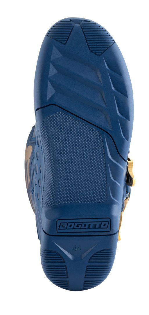 Motorradstiefel Stiefel MX-5 Blue/Gold Bogotto Motocross