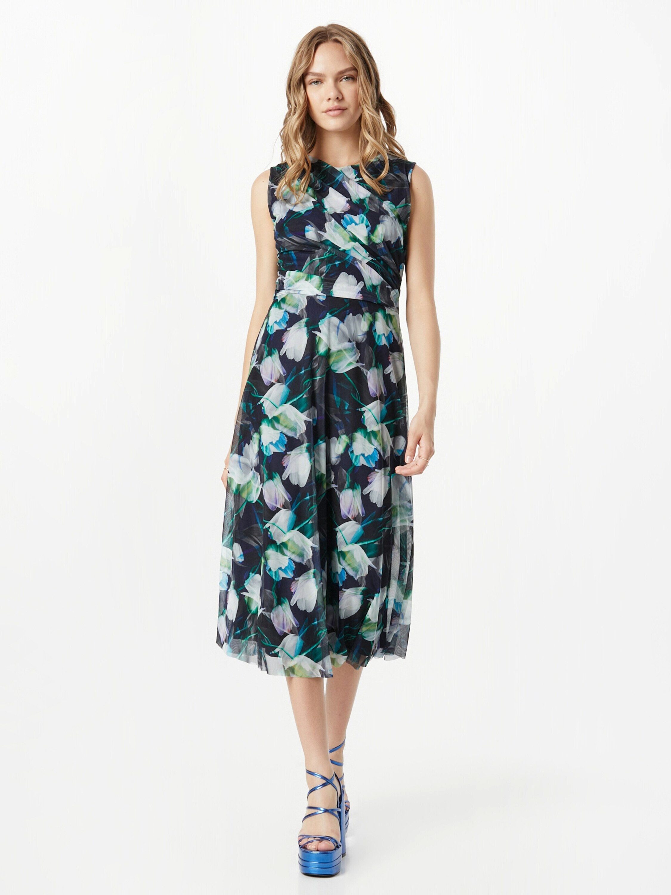 SWING Cocktailkleid (1-tlg) Drapiert/gerafft