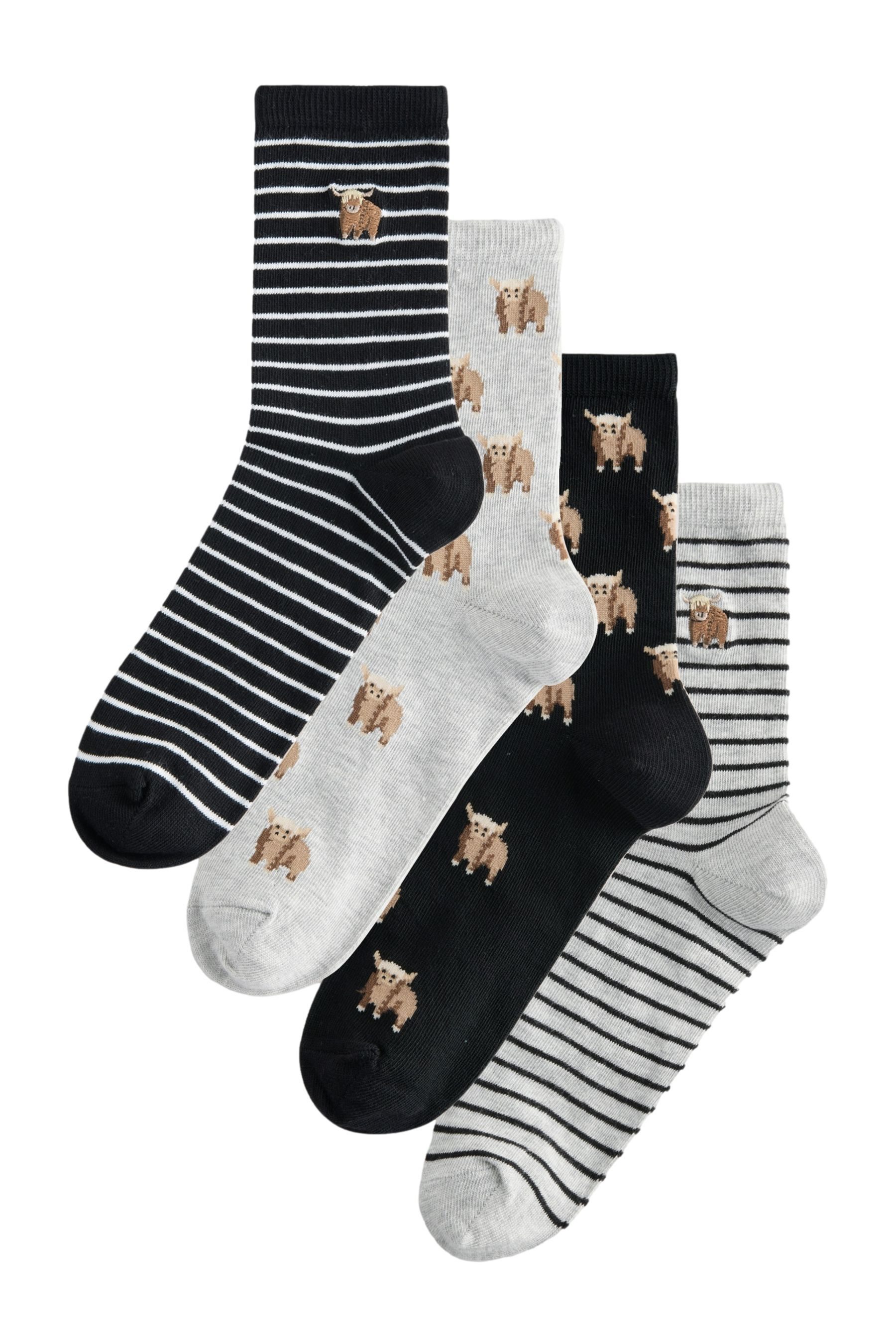 Next Kurzsocken Knöchelhohe Socken, 4er-Pack (1-Paar)