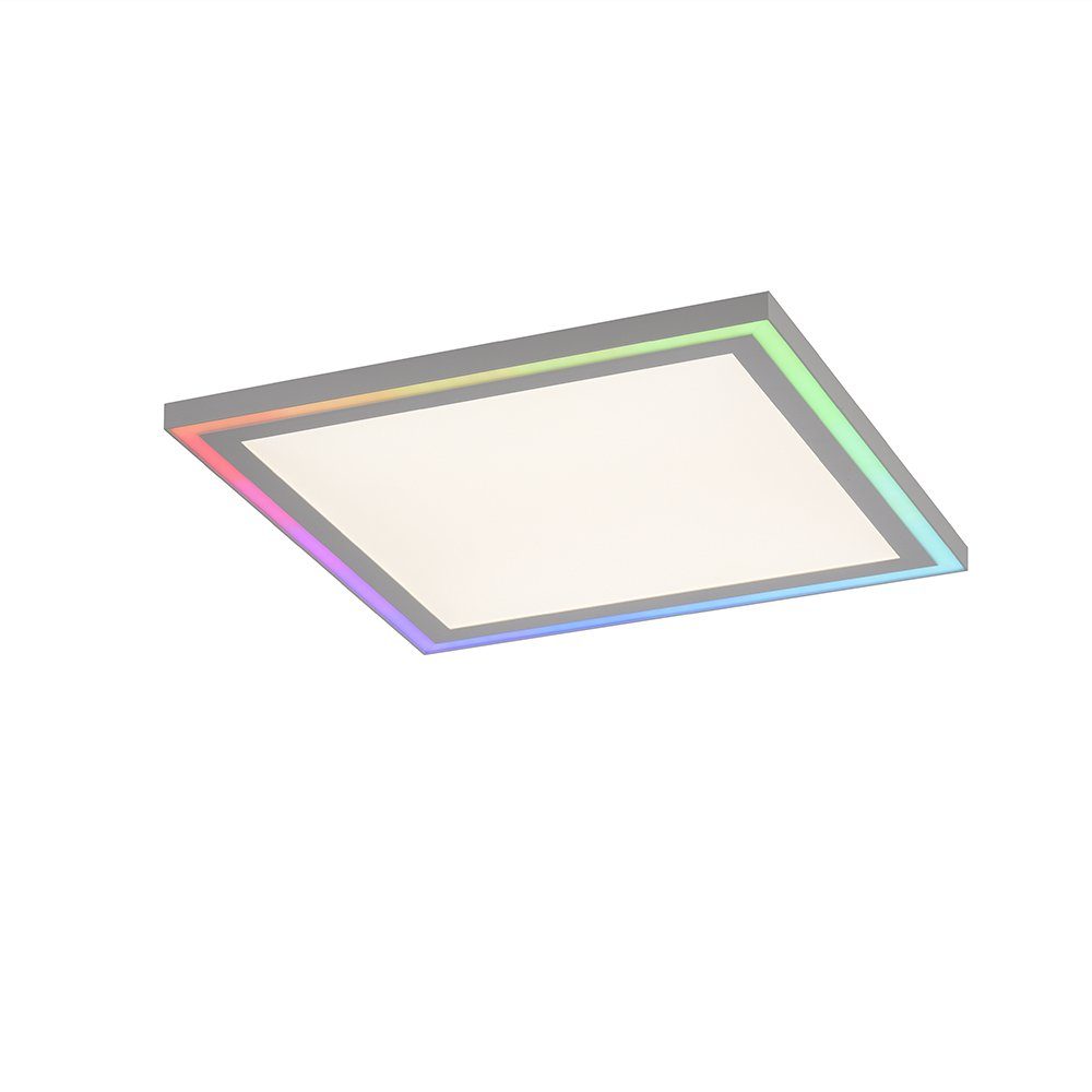 SellTec LED Deckenleuchte LED Deckenleuchte CCT Watt, LED-Board/16,00 1x Dimmfunktion, Farbwechsel Fernbedienung bis RGB Warmweiß Kaltweiß, per Rainbow RGB dimmbar CCT-Farbtemperaturregelung, Lichteffekt, Panel Digital, + RGB