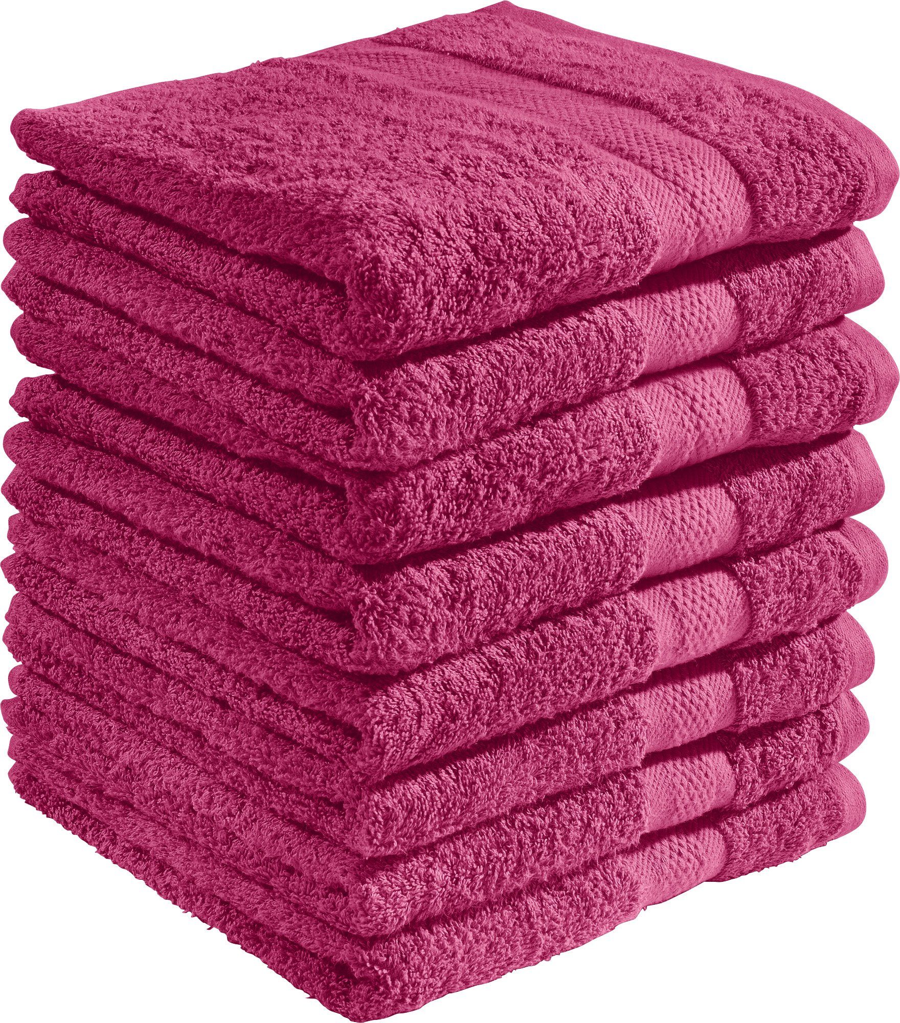 REDBEST Duschtuch Duschtuch "Chicago" 8er-Pack, Frottier, Walk-Frottier Uni