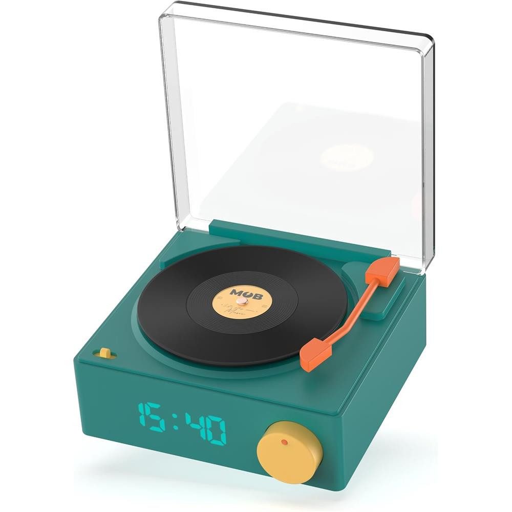 VS-80 Lautsprecher & Wecker Retro-Plattenspieler-Design Bluetooth-Lautsprecher
