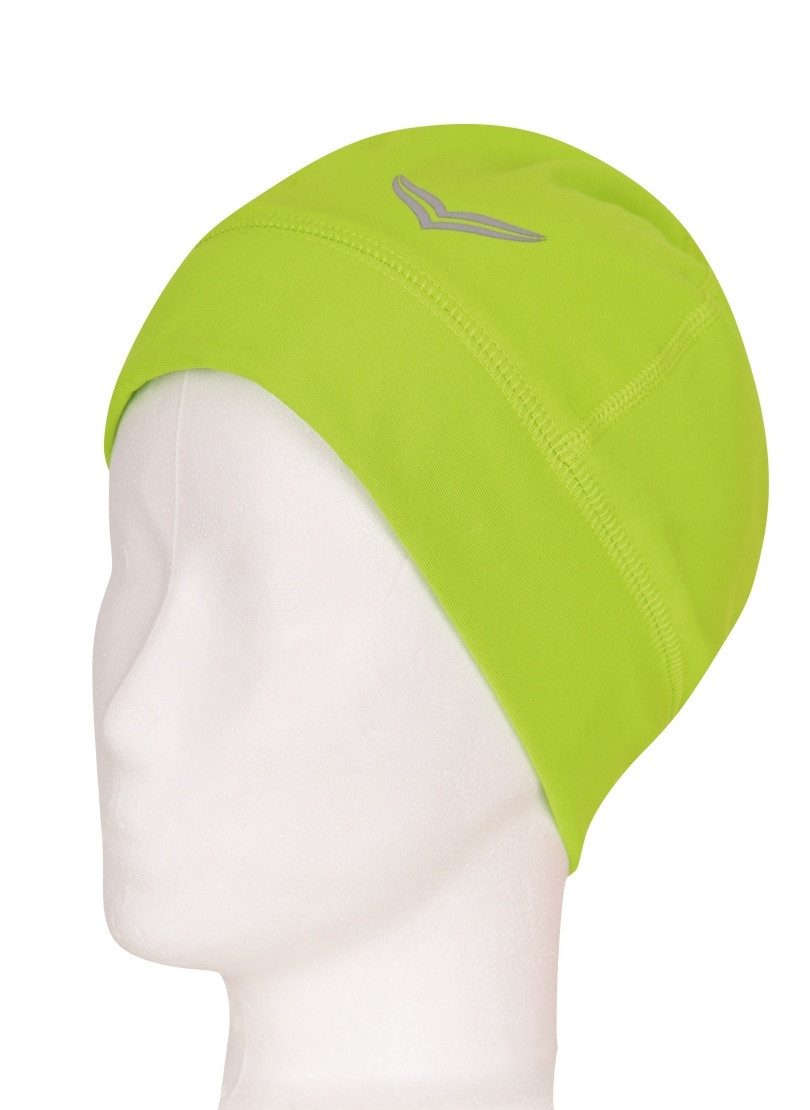 Trigema Strickmütze TRIGEMA Mütze mit reflektierendem Logo (1-St)