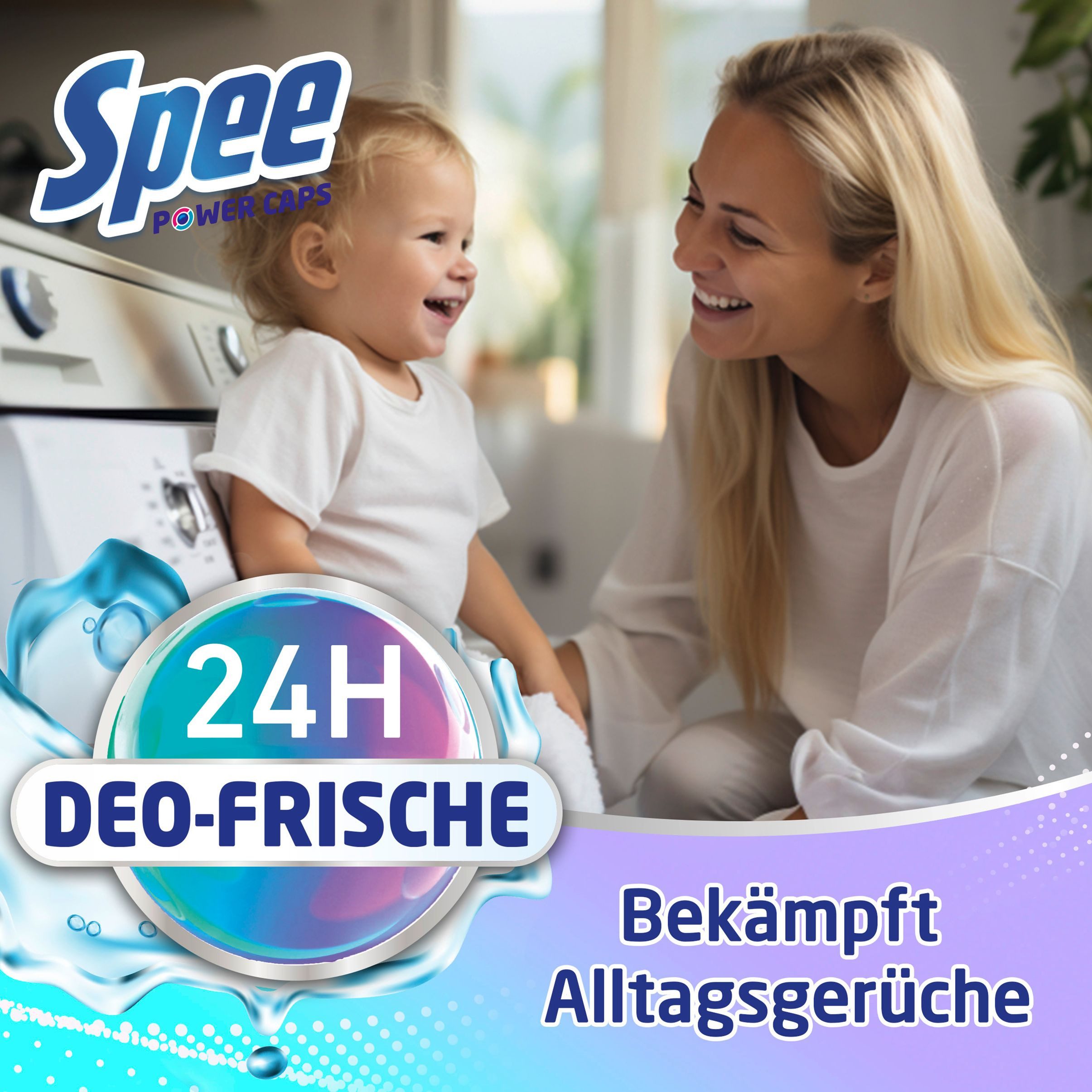 Spee 4 in 1 Power Caps Frische Kick 18 WL Vollwaschmittel (18-St. Kapseln mit 24h Deo-Frische gegen Alltagsgerüche)