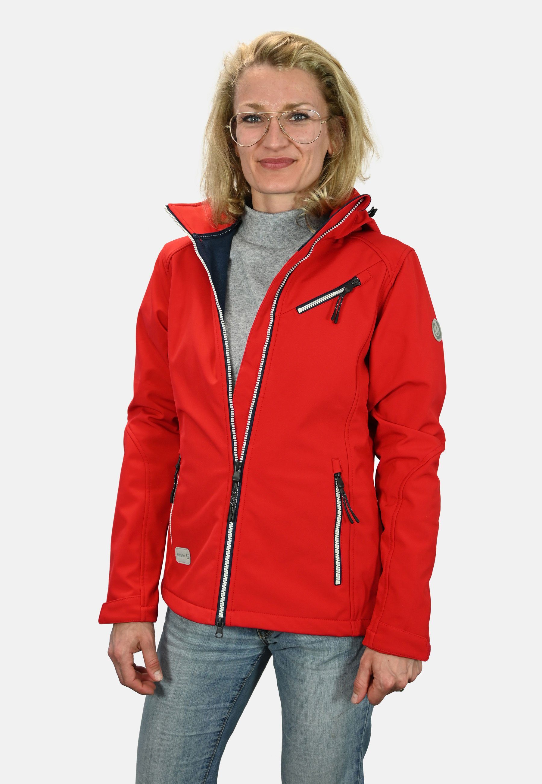 MADSea Softshelljacke leichte Softshelljacke mit Fleece Innenfutter