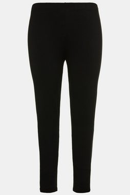 Ulla Popken Funktionshose Leggings Baumwolle Slim Elastikbund