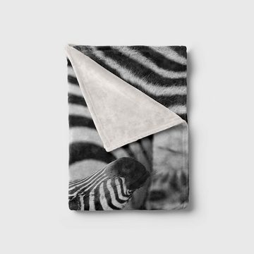 Sinus Art Handtücher Handtuch Strandhandtuch Saunatuch Kuscheldecke mit Tiermotiv Baby Zebra Süß, Baumwolle-Polyester-Mix (1-St), Handtuch