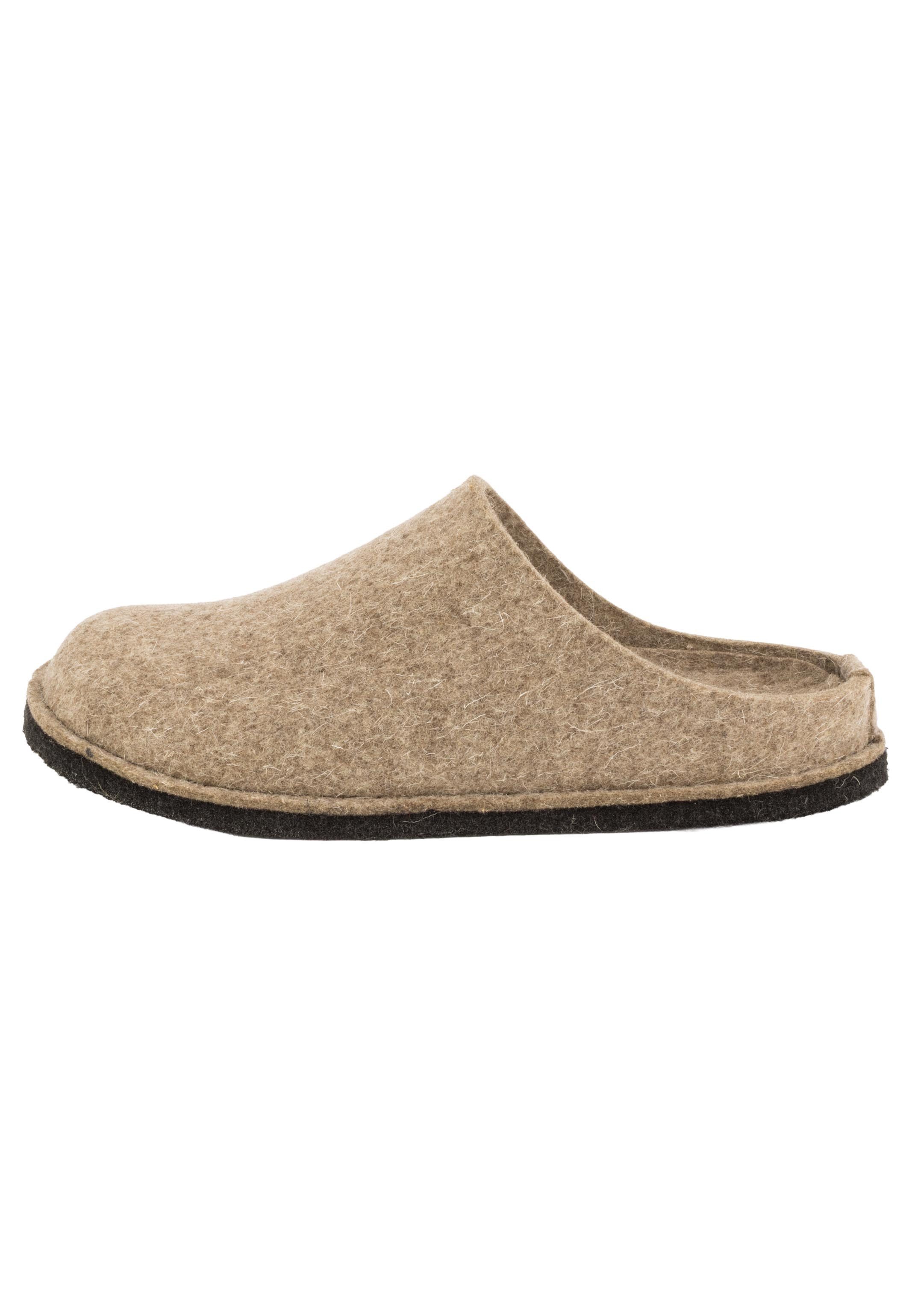 Haflinger Flair Soft Pantoffel (1-tlg) Шлепанцы - 100% reiner Wollfilz, Eingearbeitetes Fußbett