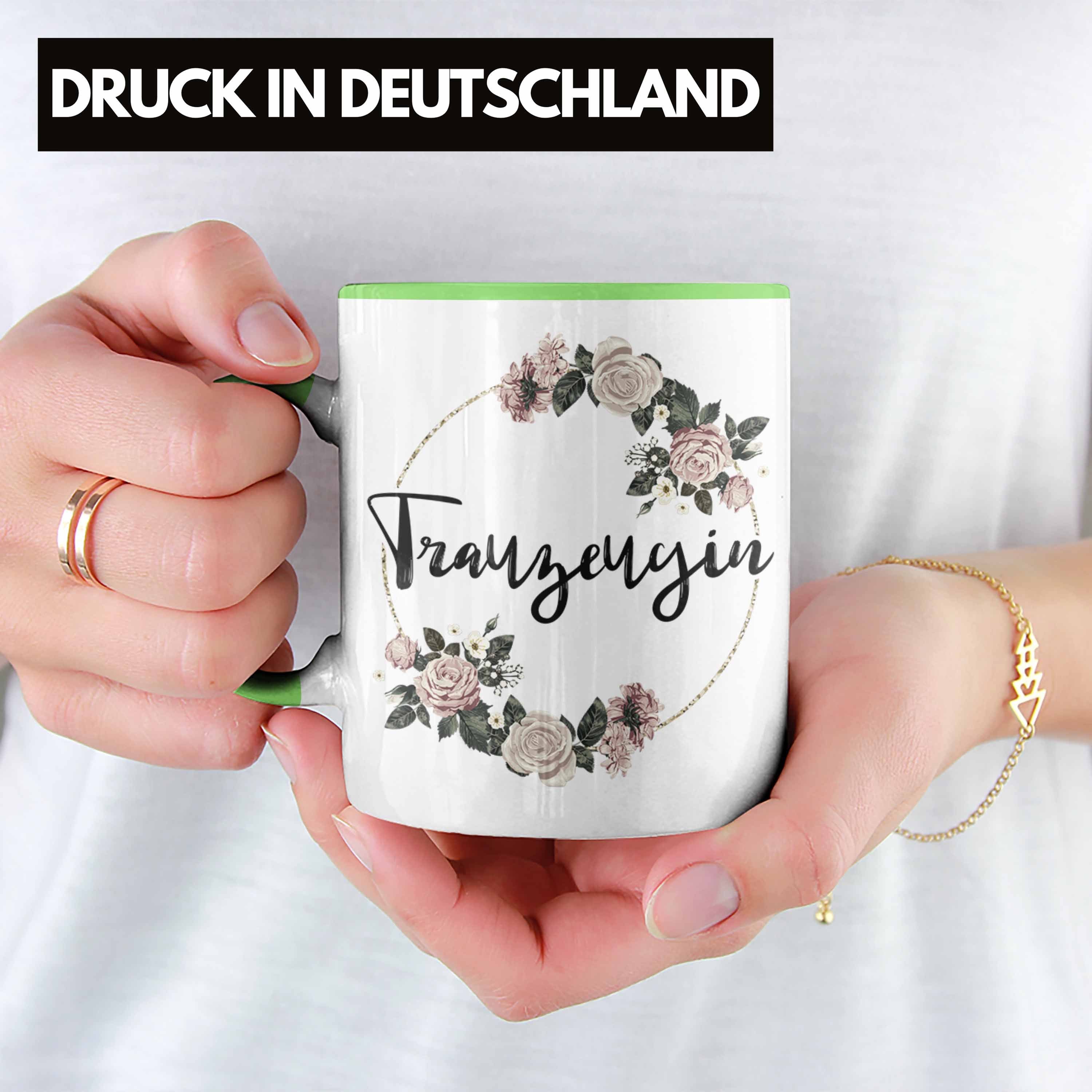 Dankeschön Frau Trauzeugin Trendation Tasse Danke Beste - Trendation Grün Tasse Geschenk Geschenke Trauzeugin