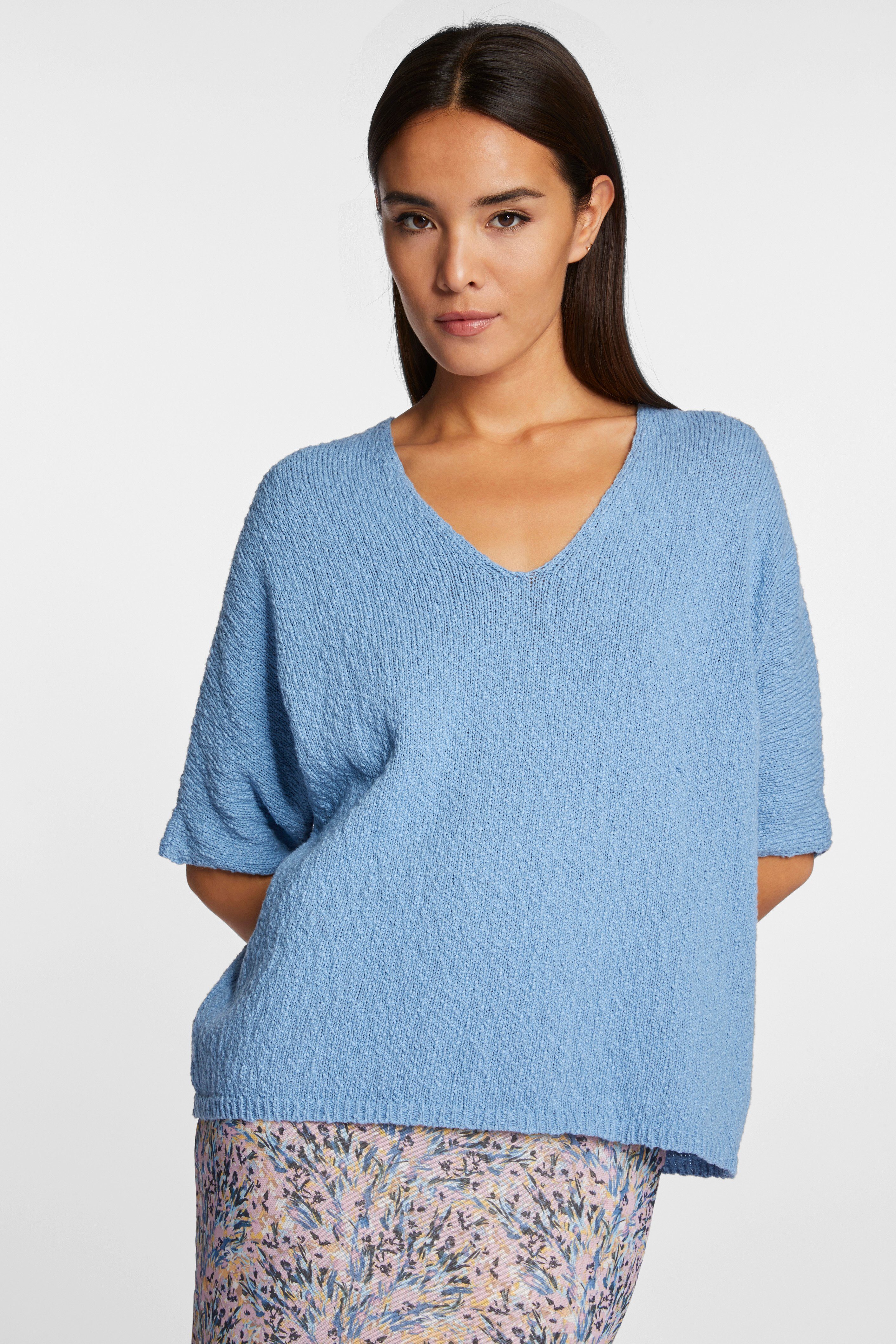RICHROYAL V-Ausschnitt-Pullover im cleanen Feinstrick mit günstig online kaufen