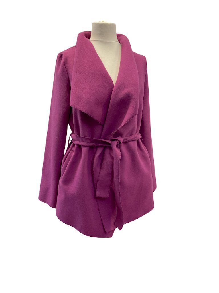 TTFDJG Damen Kurzmantel Elegant - Trenchcoat Übergangsjacke Mit Gürtel Business Casual