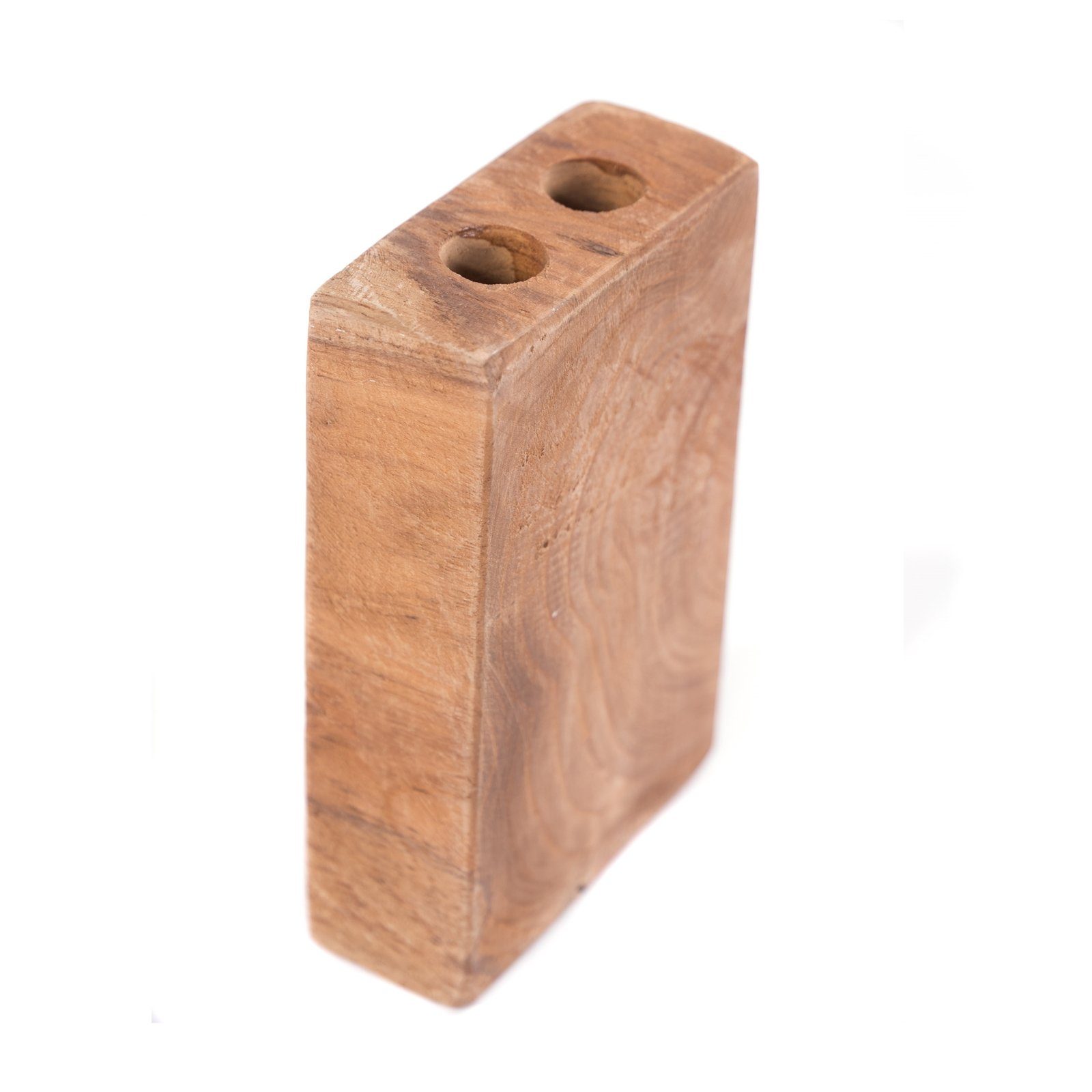 DESIGN DELIGHTS Aufbewahrungsbox ZAHNBÜRSTENHALTER "DUO II", Holz massivholz, 2 Halter, Bad Organizer – Bild 4 von 5