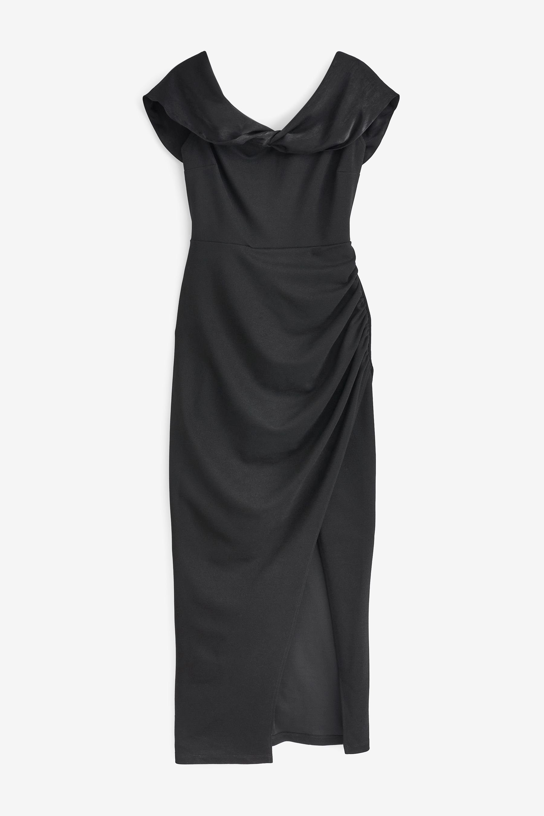 Next Midikleid Mittellanges Bardot-Kleid (1-tlg)