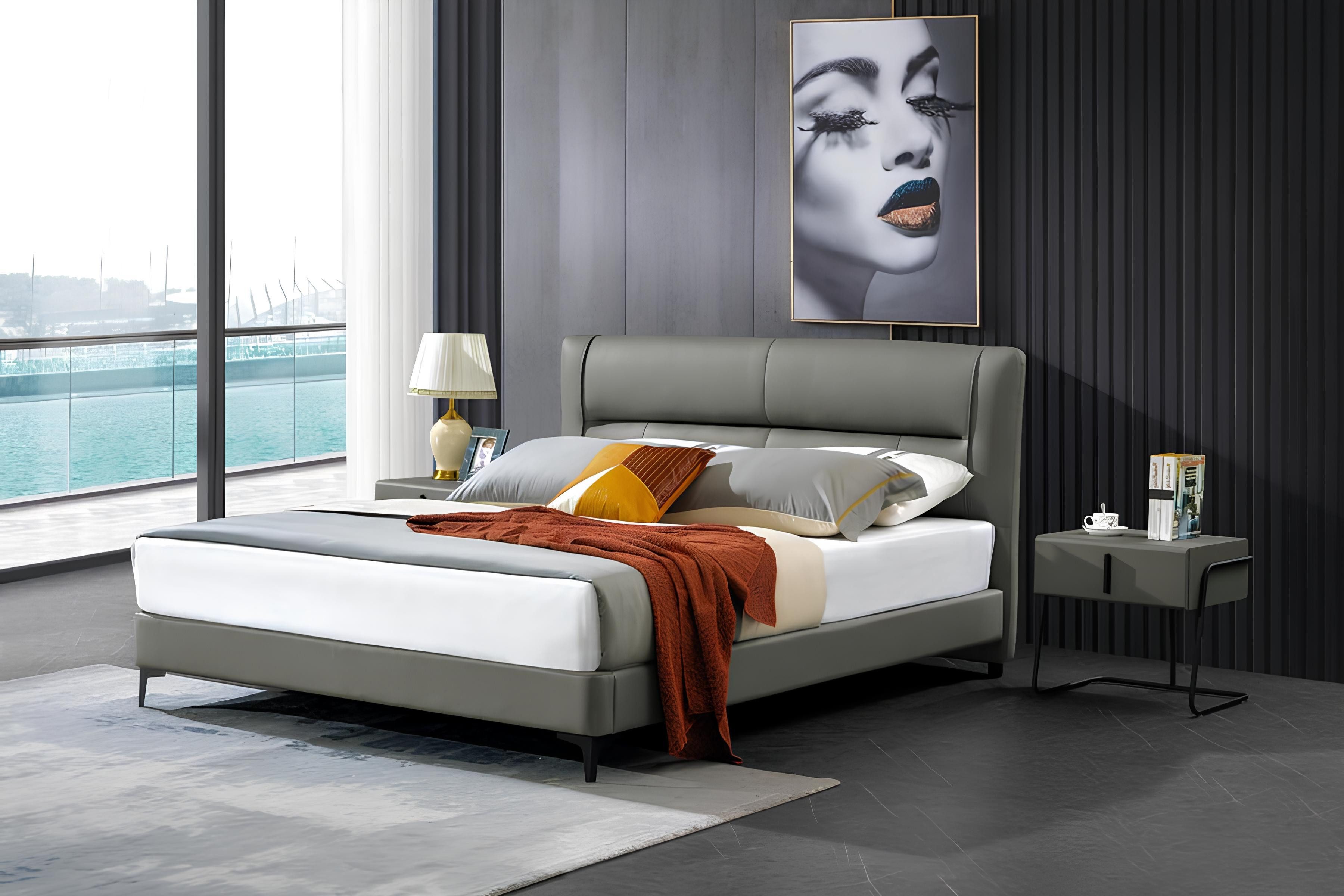 Xlmoebel Bett Luxuriöses Doppelbett im königlichen Holzdesign (Bett), Hergestellt in Europa