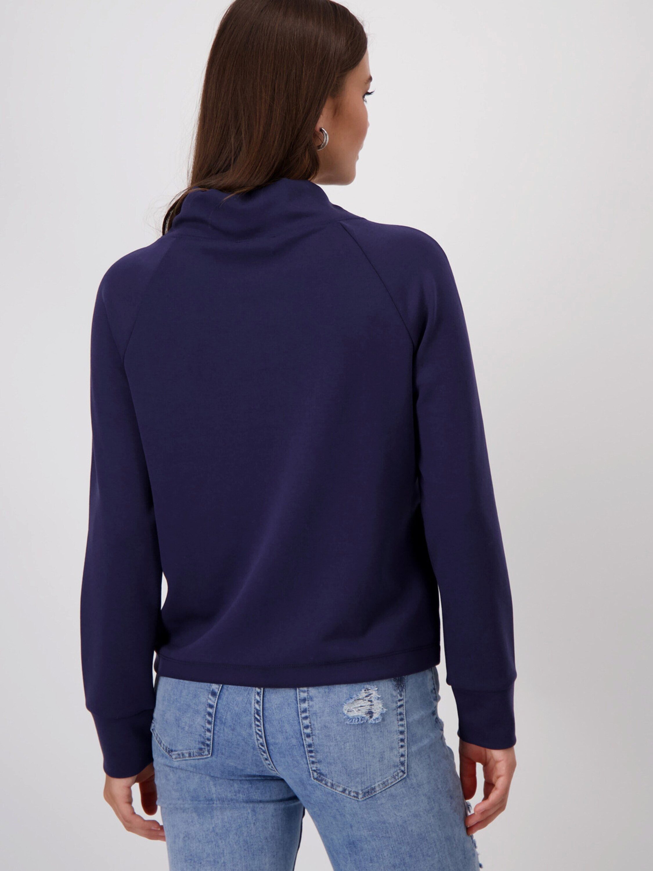 Monari Sweatshirt (1-tlg) Ziersteine