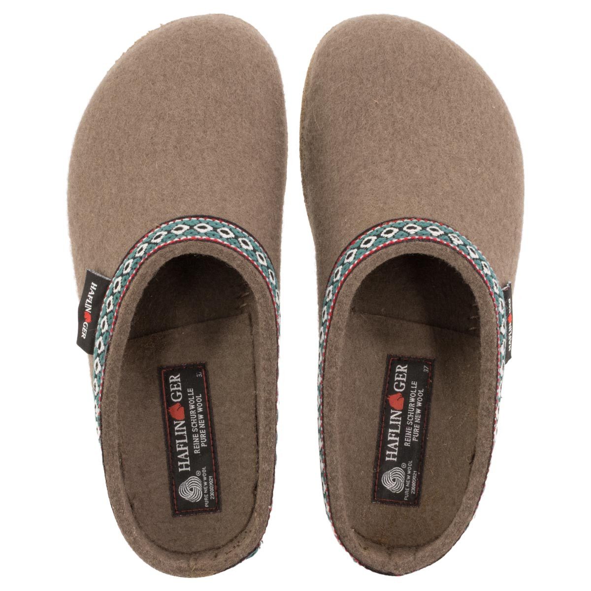 Haflinger Franzl Clog (1-tlg) Clogs - Bequem und wärmend, Anatomisch geformtes Fußbett