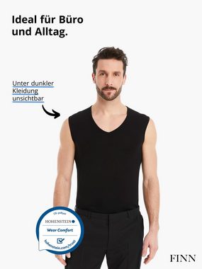 FINN Design Achselhemd Business Unterhemd Ärmellos mit V-Ausschnitt Herren feiner Micro-Modal Stoff, maximaler Tragekomfort