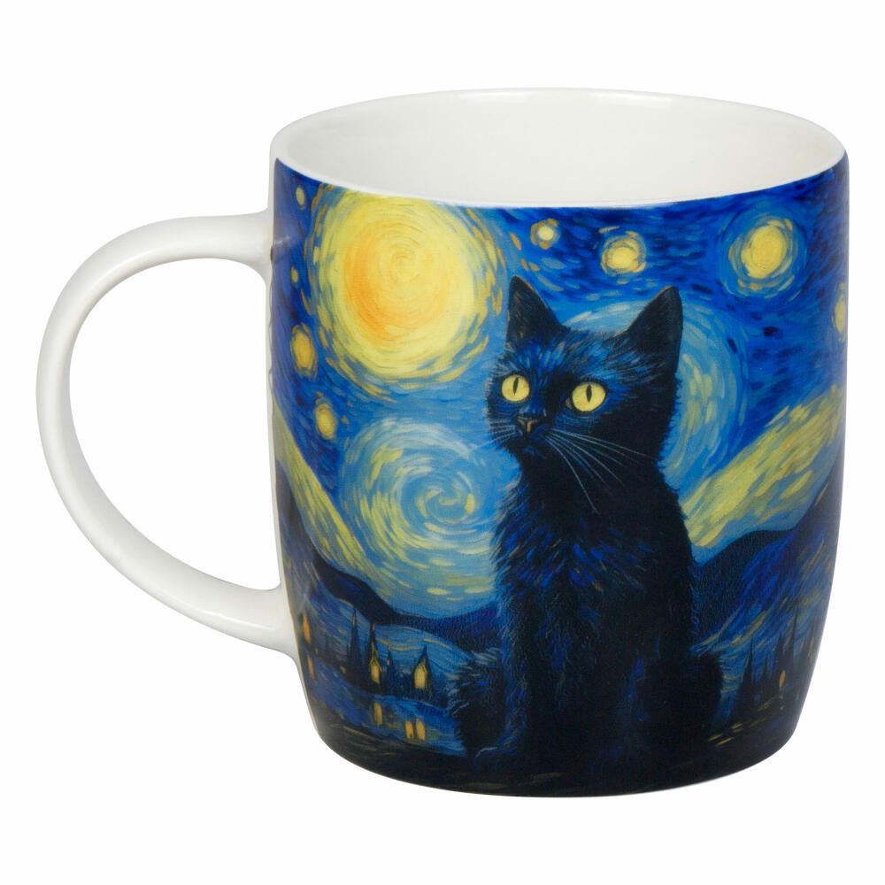 Könitz Becher Arty Animals - Van Goghs Cat, 400 ml, New Bone China