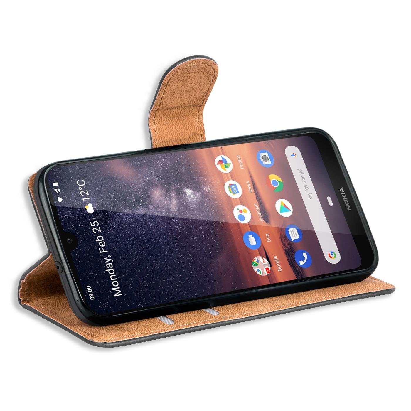 CoolGadget Handyhülle Wallet Klapp Tasche Book Case für Nokia 3.2 6,26 Zoll, Hülle Klapphülle Flip Cover Etui Schutzhülle
