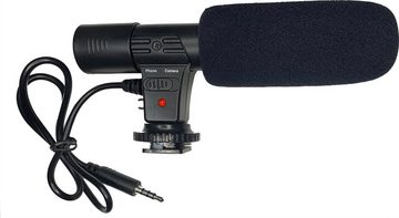 DigiPower Richtmikrofon »Shotgun-Mikrofon mit Smartphone-Halterung, Nierencharakteristik, 30-18KHz, -40dB«