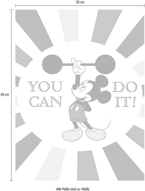 Komar Poster »Mickey Mouse Do it«, Disney, Höhe: 40cm-Otto