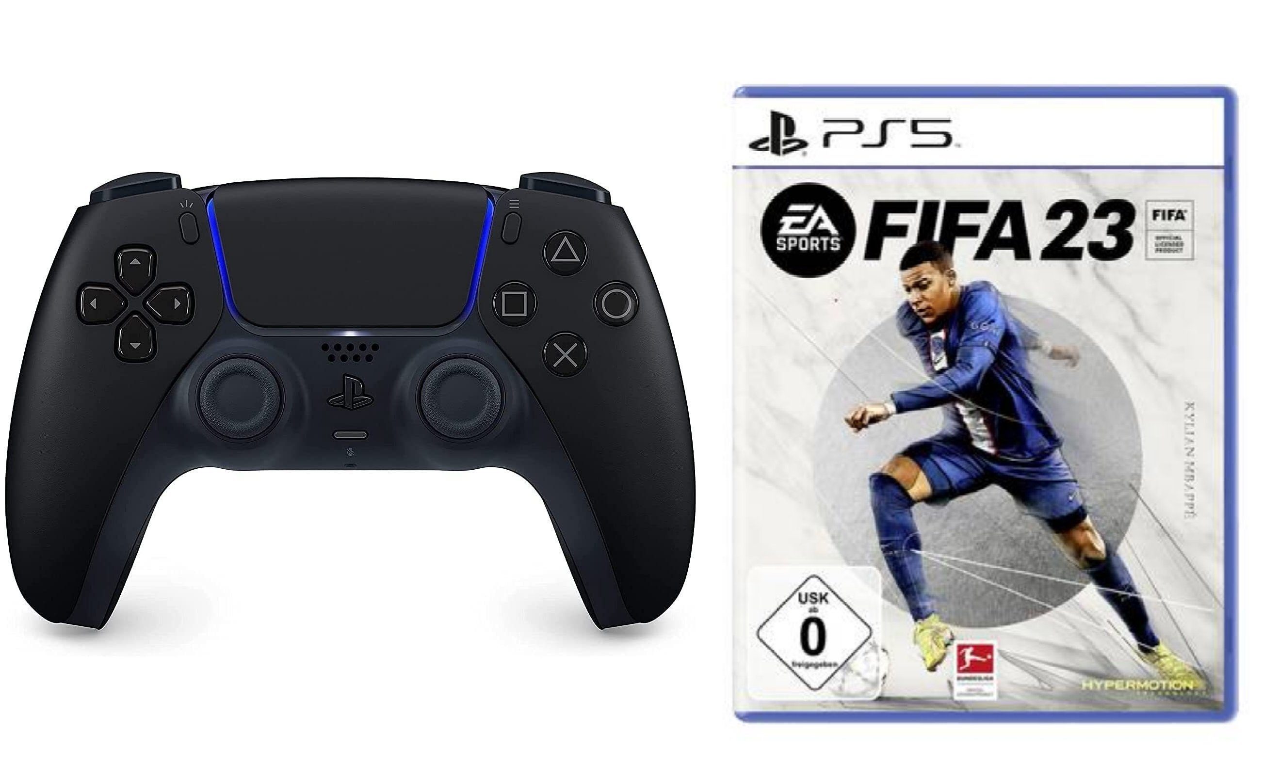 Playstation Playstation 5 Controller + FIFA 23 PS5 Spiel - PlayStation 5-Controller (DualSense Wireless-Controller)