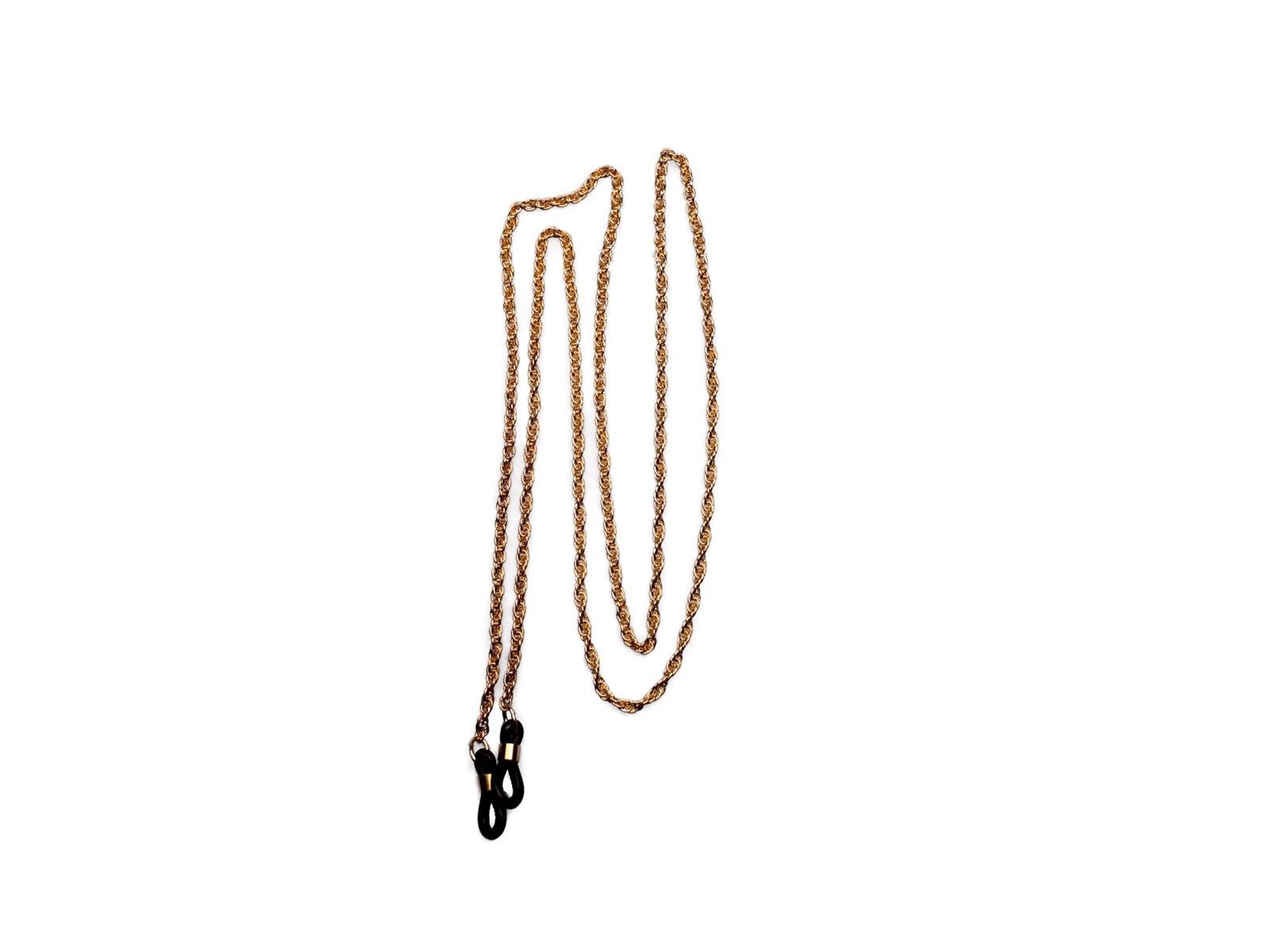 Brillenetui Brillenband aus Metall in Gold Nr. 54