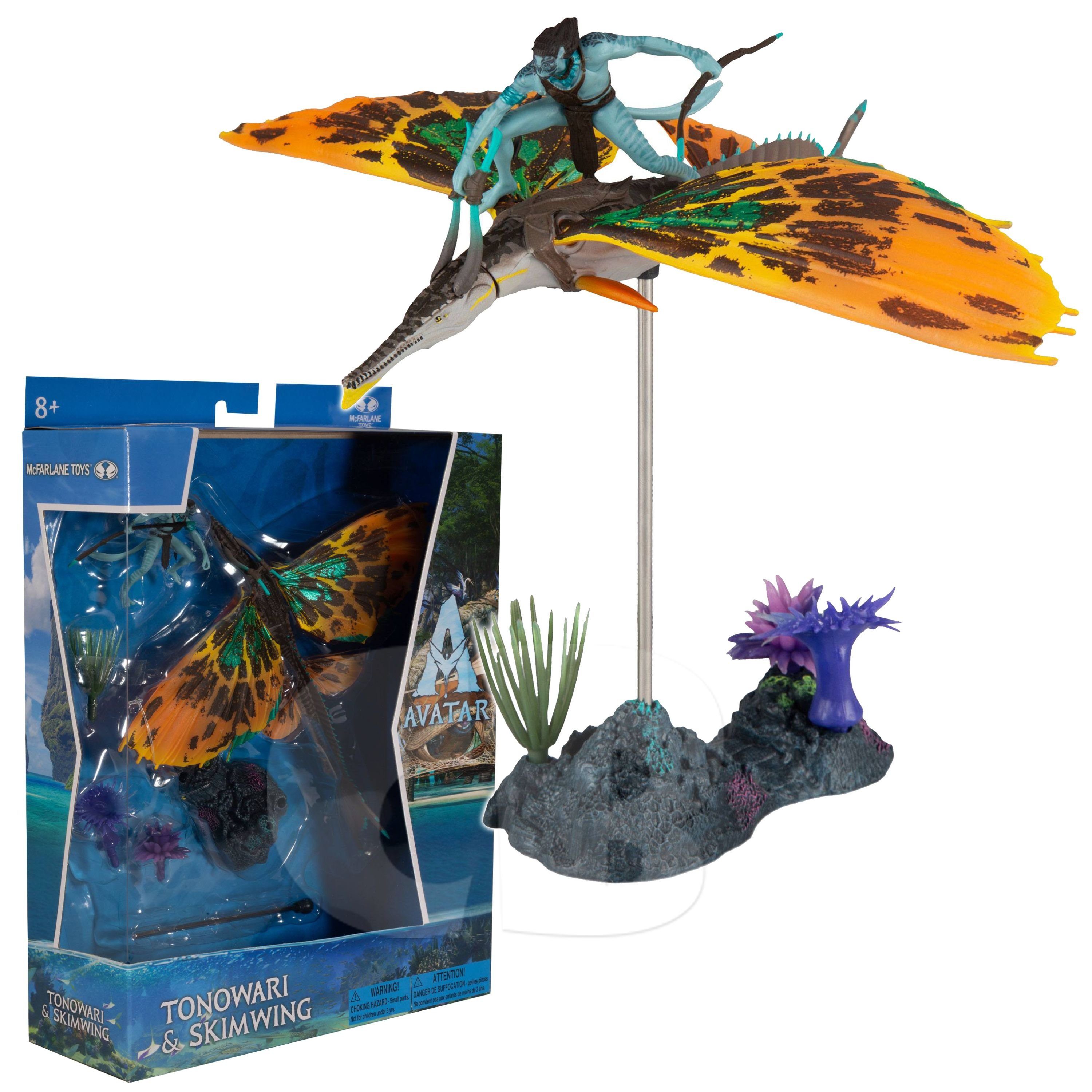 McFarlane Toys Actionfigur Avatar: The Way of Water, (Playset, mit 3 cm Tonowari Figur und weiterem Zubehör), Tonowari & Skimwing