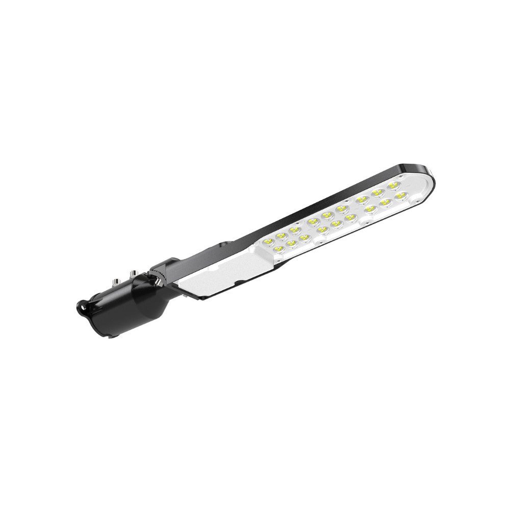 LUXULA LED Flutlichtstrahler LUXULA LED Straßenleuchte 50 W 5000 K Neutralweiß Schwarz, LED fest integriert, Neutralweiß