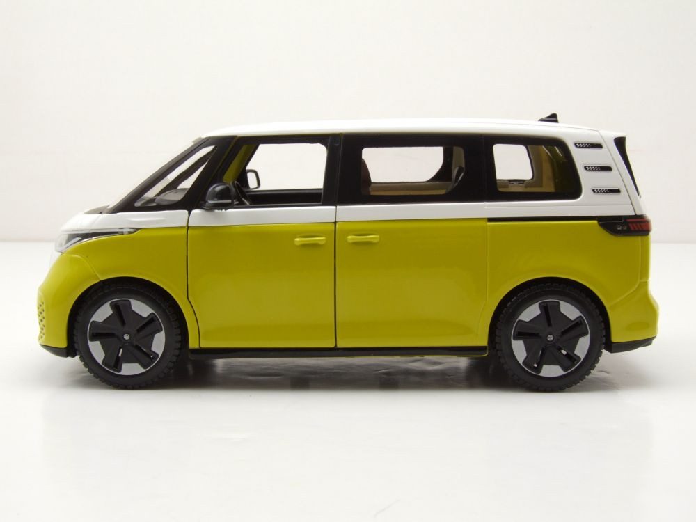 Maisto® Modellauto VW ID. Buzz 2023 weiß gelb, Maßstab 1:25