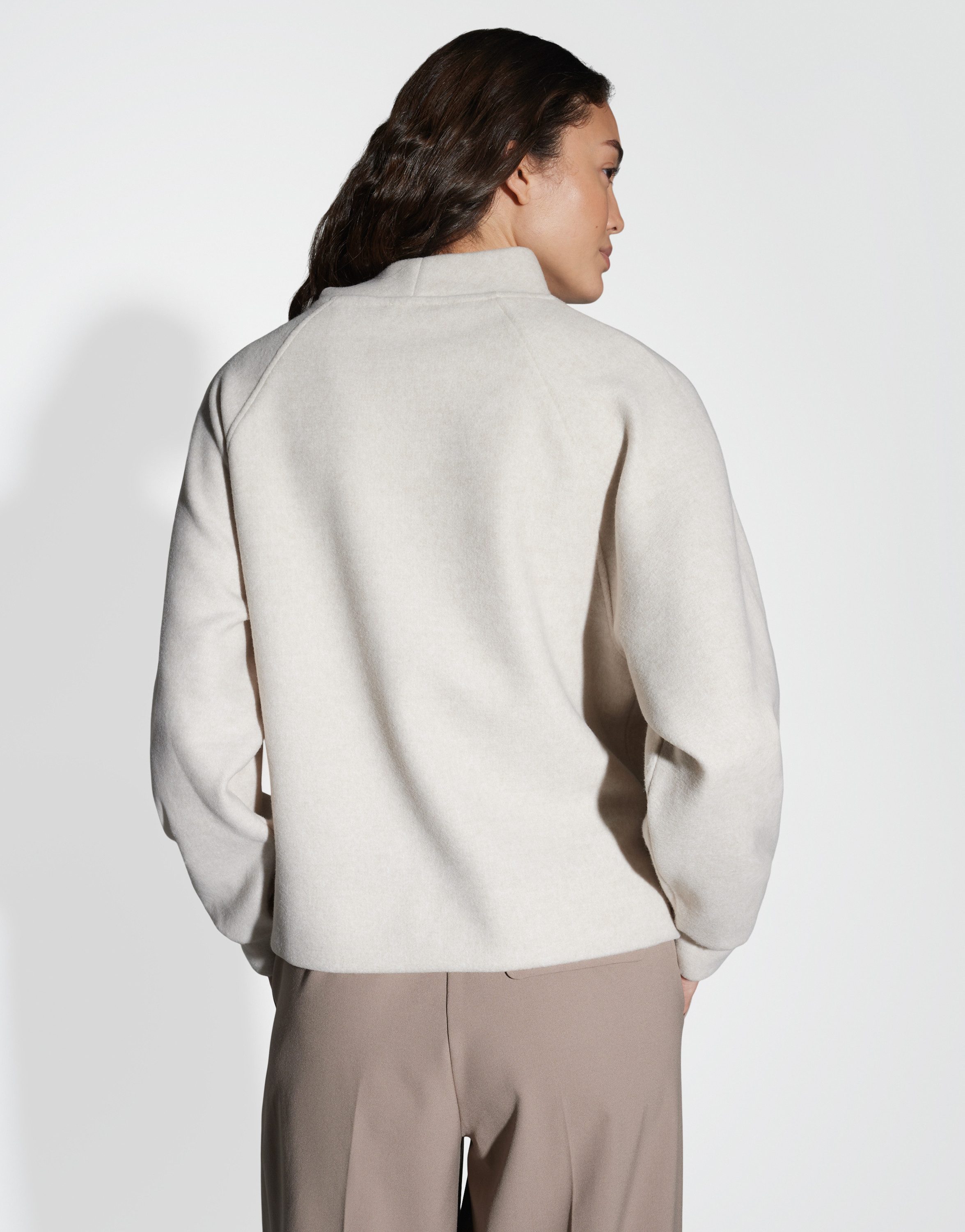 OPUS Sweatshirt GRAPINA Loose mit feiner Fleeceoptik