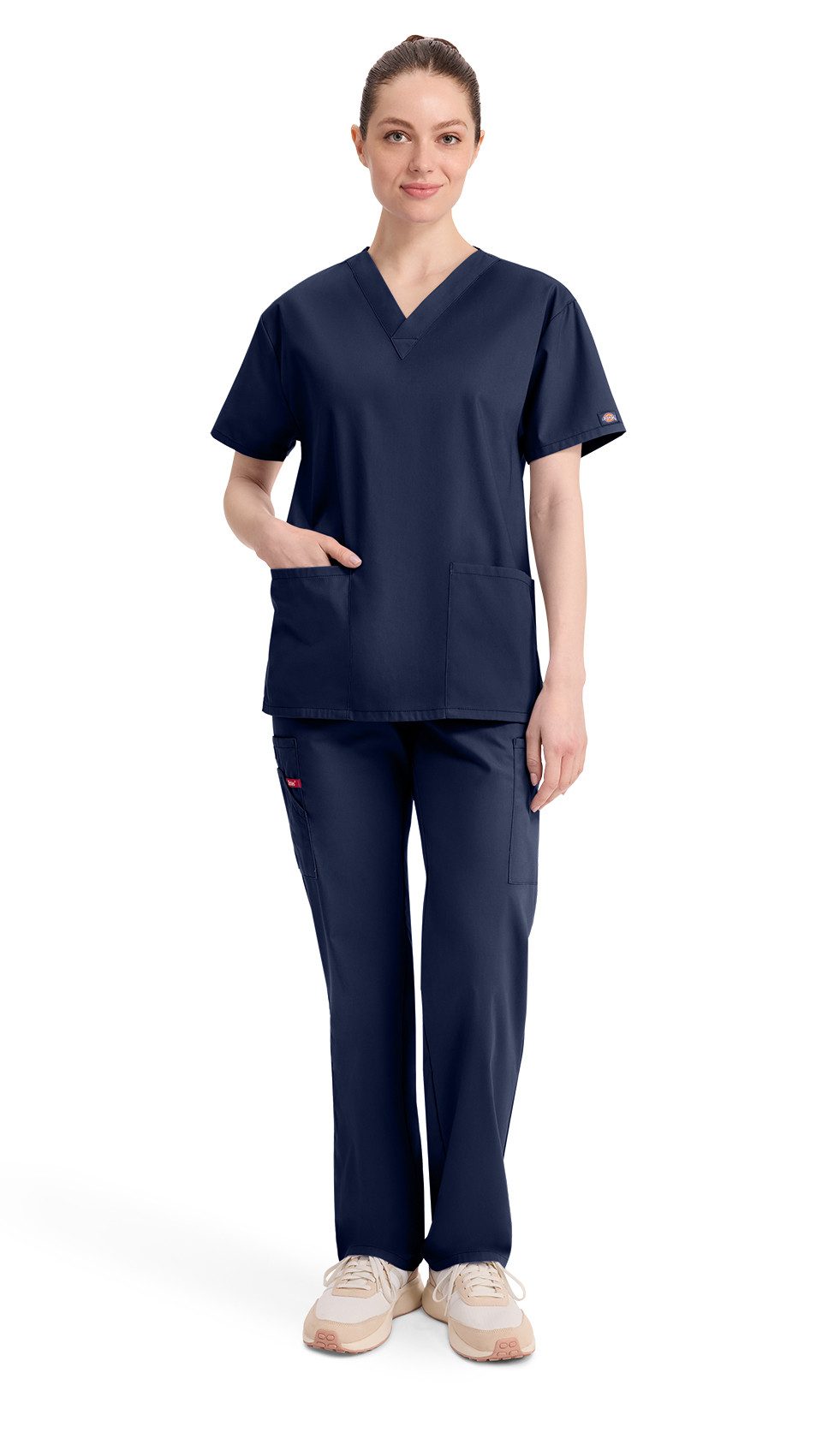 Dickies Funktionsbluse Unisex EDS Schlupfhemd V-Neck, Every Day Scrubs Kasack mit 2 aufgesetzten Taschen