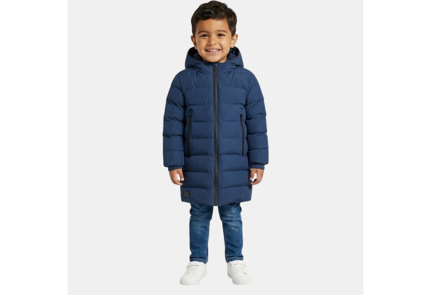 Lee Cooper Parka Jungen Parka lange Winterjacke warm mit Kapuze in 4 Farben Kinderjacke Jungen Winterparka Jacke lang warm