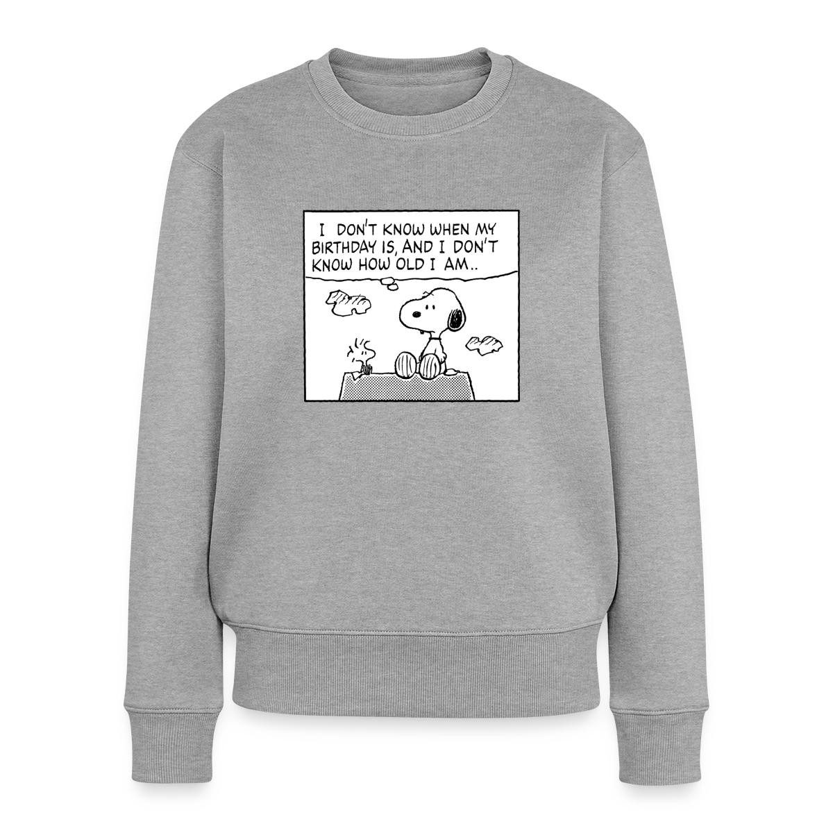 Spreadshirt Sweatshirt Peanuts Design Geburtstag Mit Spruch Und Snoopy Damen Premium Pullover (1-tlg)