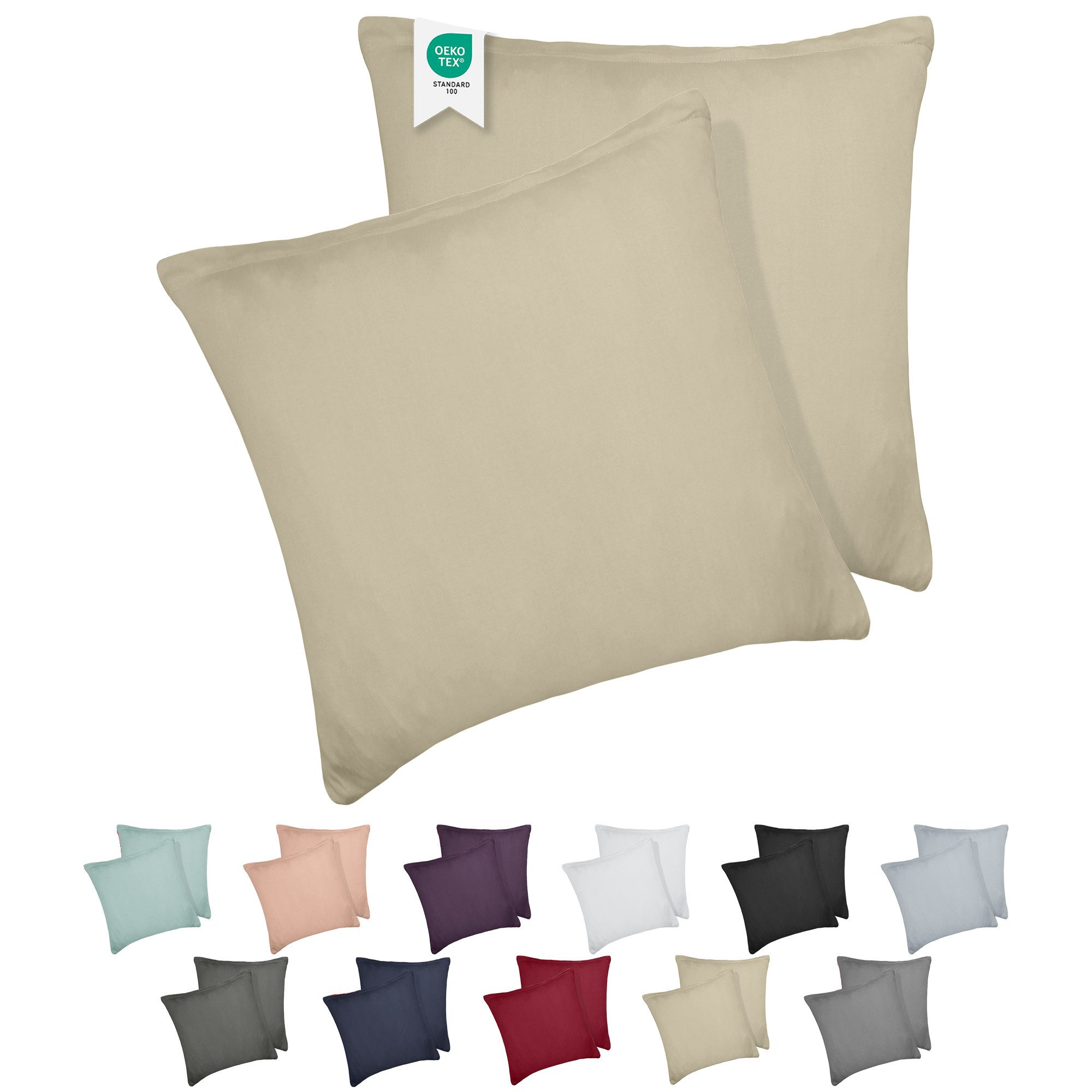 BARBONS Kissenbezug 100% Baumwolle Kissenbezug, weiche Kopfkissenbezug, Kis günstig online kaufen