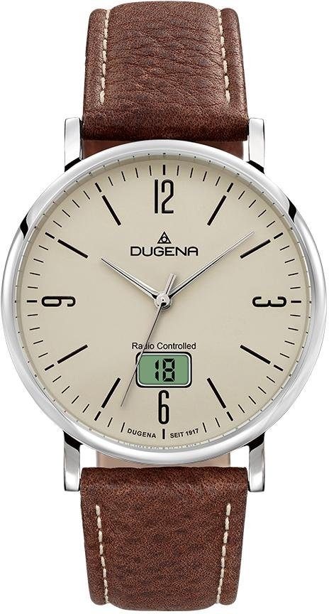 Dugena Funkuhr Mondo Funk, 4460845, Gehäuse aus Edelstahl, Ø ca. 39 mm | Titanuhren