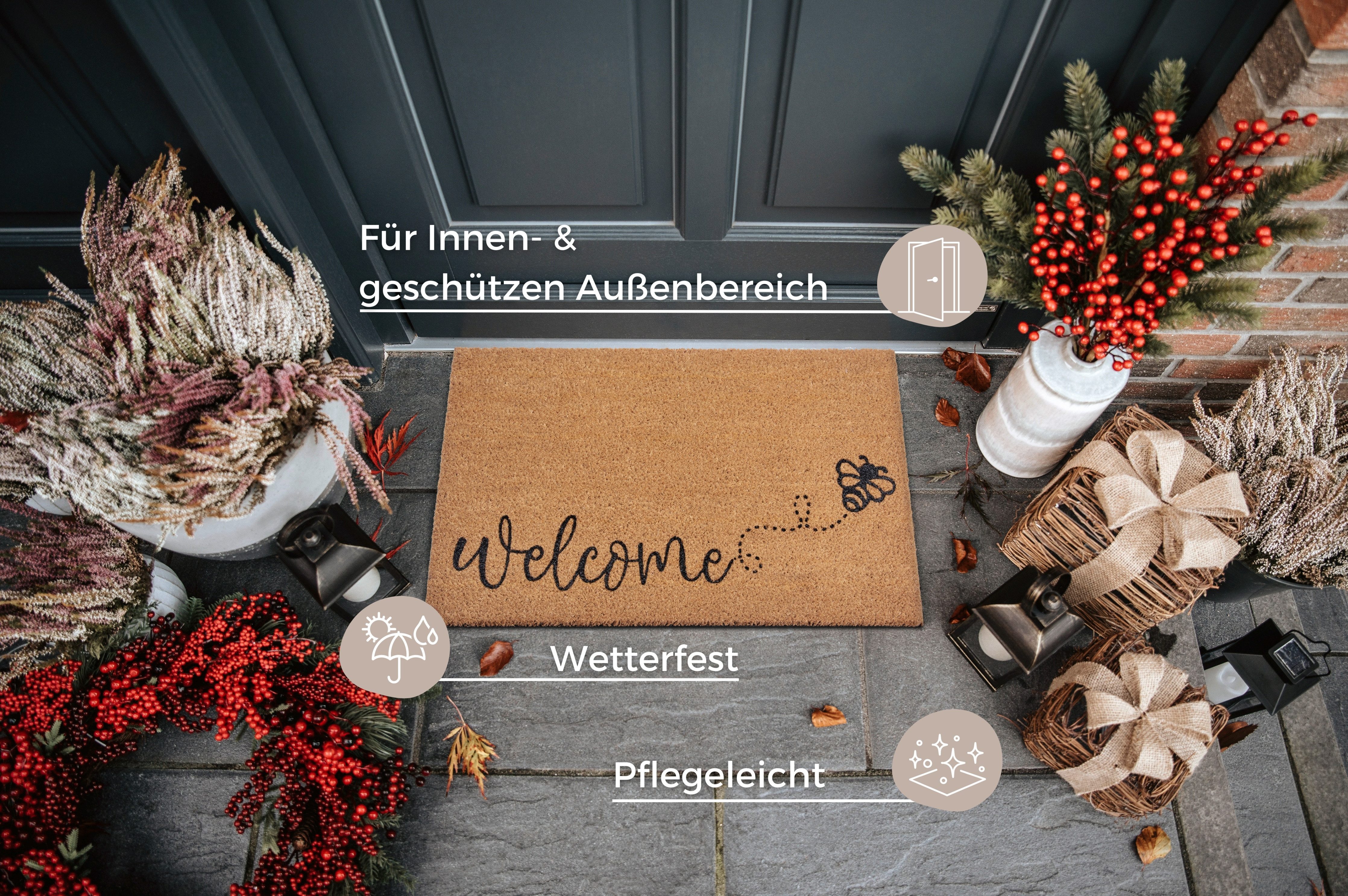 HANSE Home Fußmatte Kokos Bee Welcome, günstig online kaufen