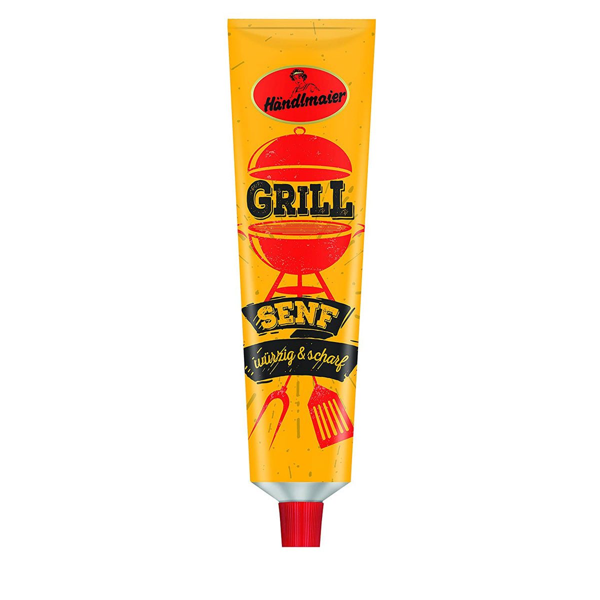 Händlmaier Saucen, Händlmaier Grillsenf würzig und scharf in der Tube Vegan 200ml