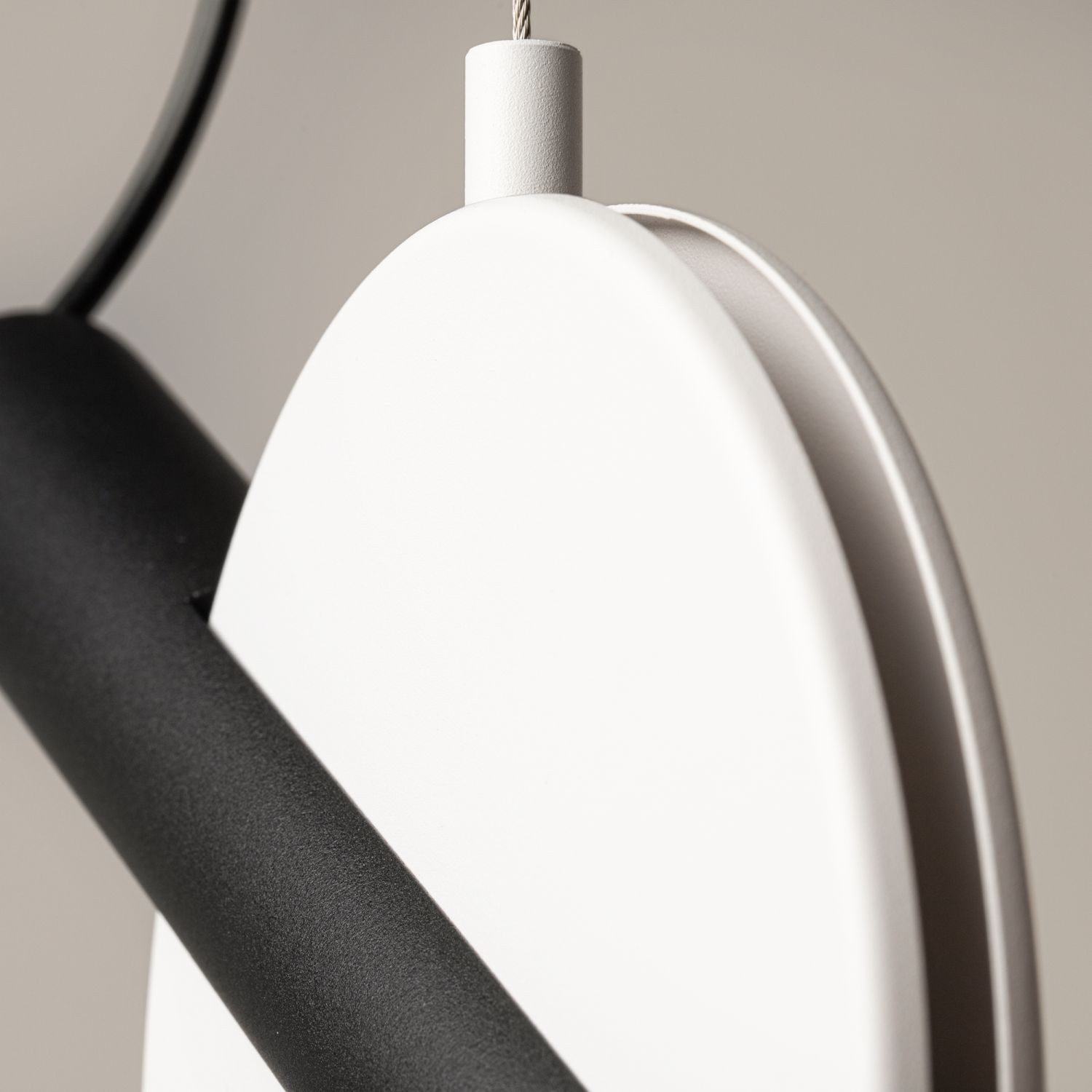 Licht-Erlebnisse Pendelleuchte BERO, LED fest integriert, Warmweiß, LED Metall H: max. 220 cm Weiß Schwarz 3000 K warmweiß 350 lm Modern