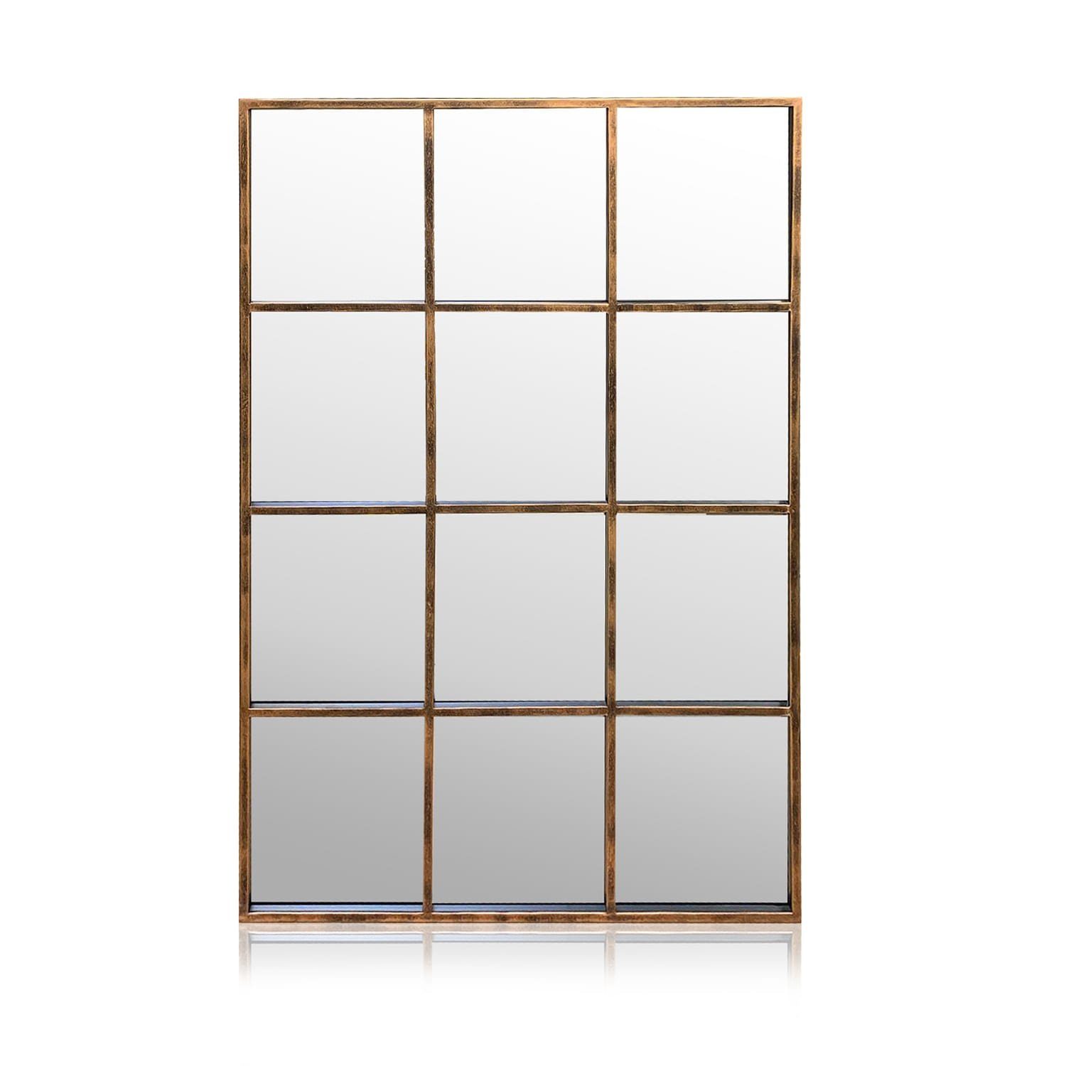 Casa Chic Spiegel »Soho Fensterspiegel Metallrahmen rechteckig 90 x 60 cm  Vintage« online kaufen | OTTO