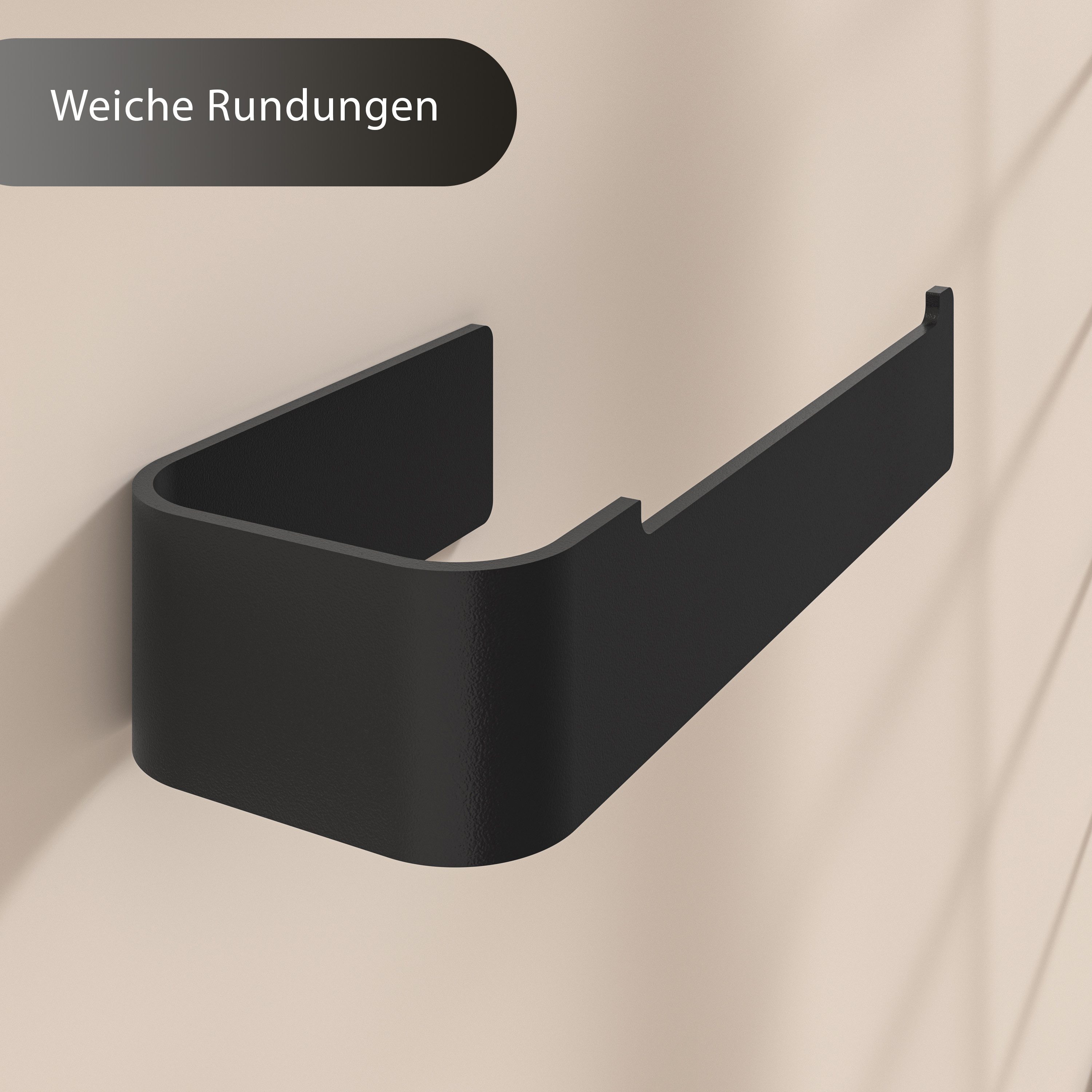 Dolvhin Toilettenpapierhalter ohne Bohren Klopapierhalter Selbstklebend WC Klorollenhalter Edelstahl, zum Kleben inkl. extra starkem 3M Klebestreifen – Bild 4 von 5