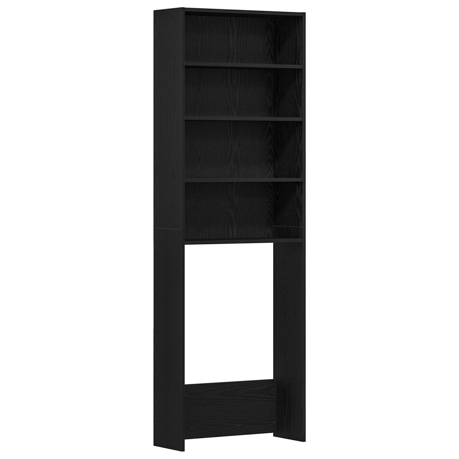 vidaXL Waschmaschinenumbauschrank Waschmaschinenschrank Schwarz Eiche 64x24 günstig online kaufen