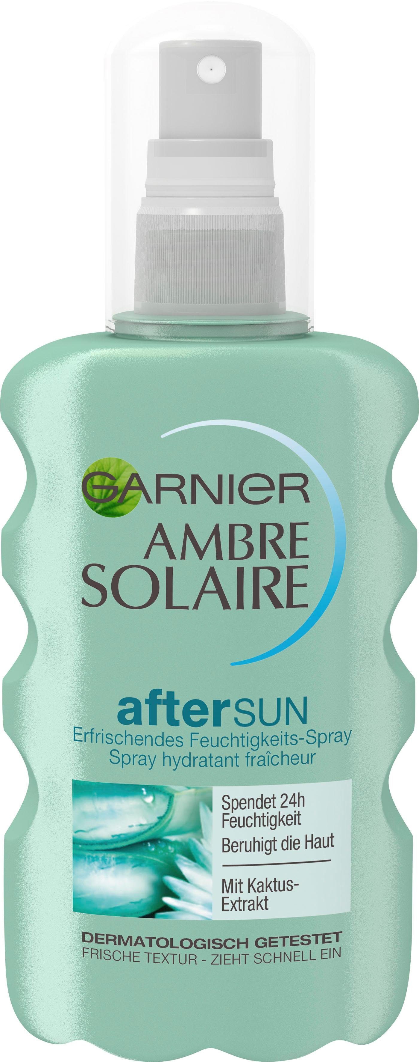 mit Solaire Ambre GARNIER Feuchtigkeits-Après, After Sun-Spray Kaktus-Extrakt