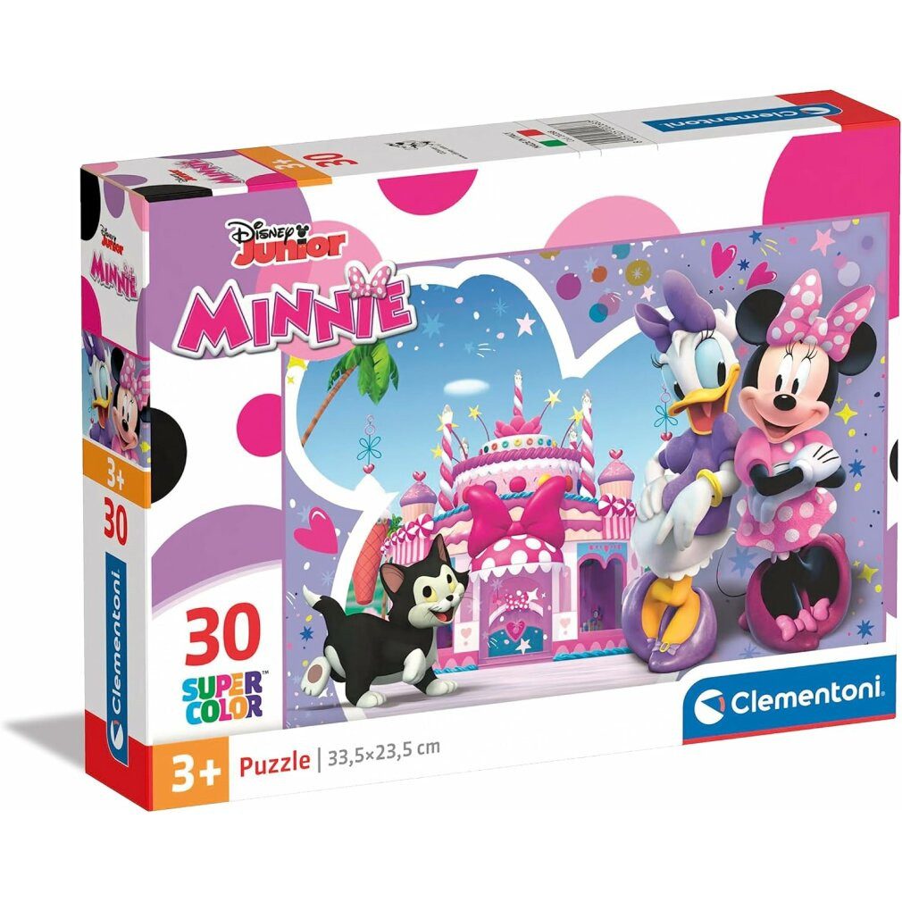 Clementoni® Puzzle CLEMENTONI Puzzle Minnie Mouse: Geburtstagskuchen 30 Teile, Puzzleteile
