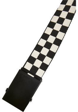 URBAN CLASSICS Hüftgürtel Urban Classics Unisex Check And Solid Canvas Belt 2-Pack